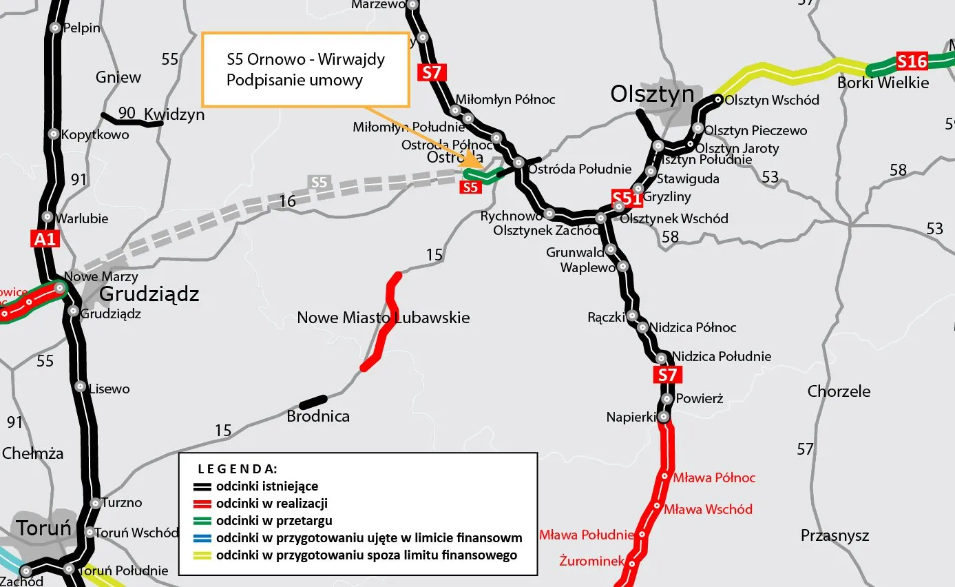 Budimex ma umowę na budowę odcinka drogi S5 za 165,6 mln zł netto