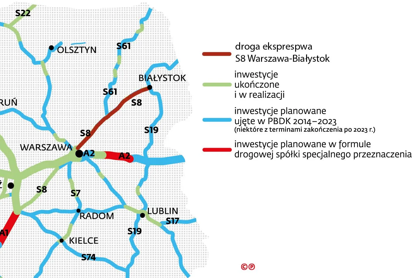 Droga ekspresowa S8 Warszawa Białystok