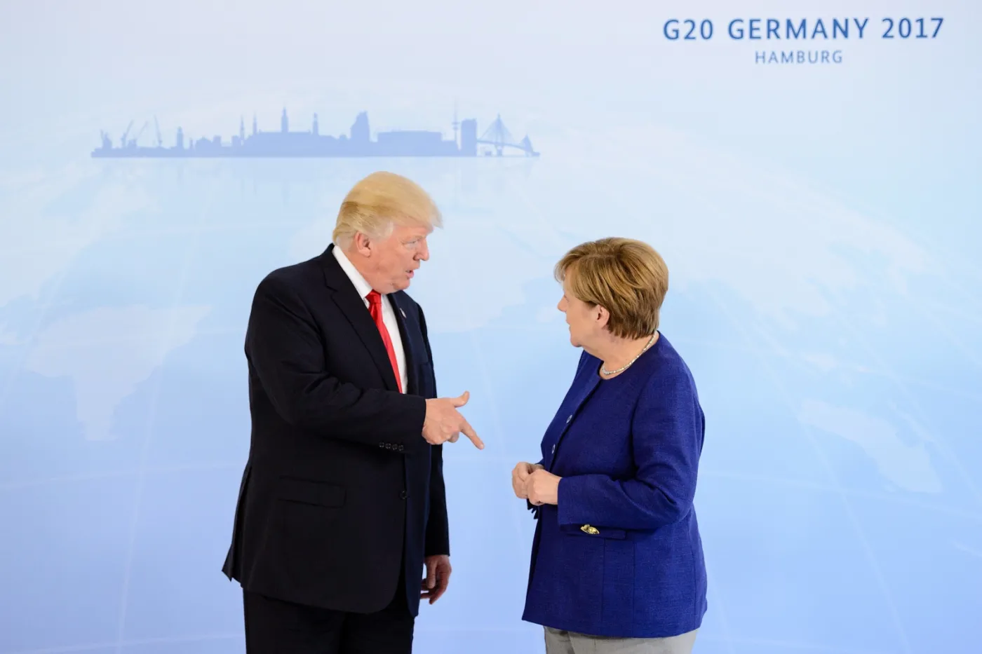 Angela Merkel spotkała się z Donaldem Trumpem. Spotkanie trwało ponad godzinę