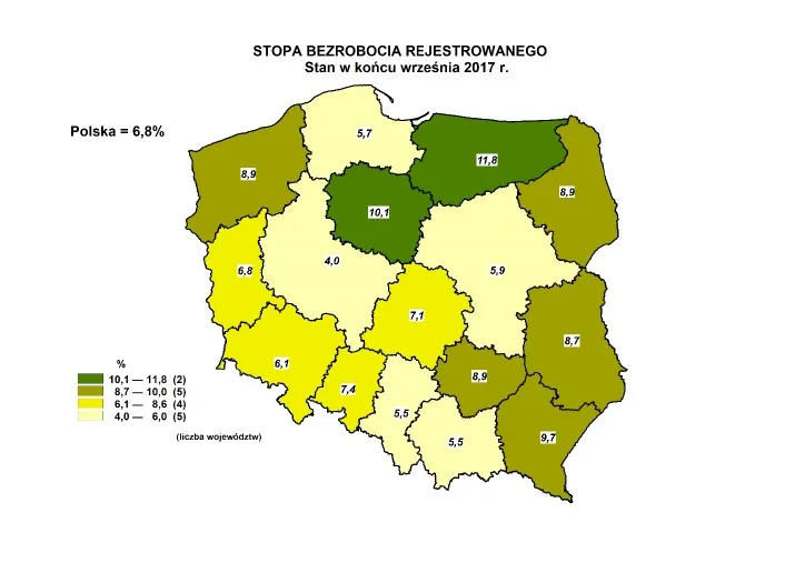 Kolejny spadek bezrobocia. GUS podał dane za wrzesień
