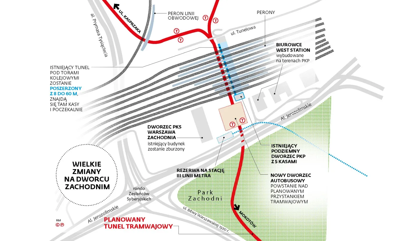 Wielkie zmiany na Dworcu Zachodnim. Może tu powstać najpotężniejszy węzeł przesiadkowy w kraju