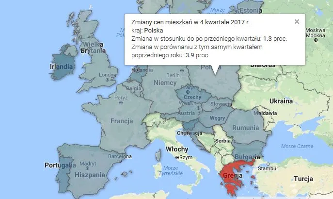 Mieszkania w Europie są coraz droższe. Zobacz, gdzie ceny wzrosły najbardziej [MAPA]