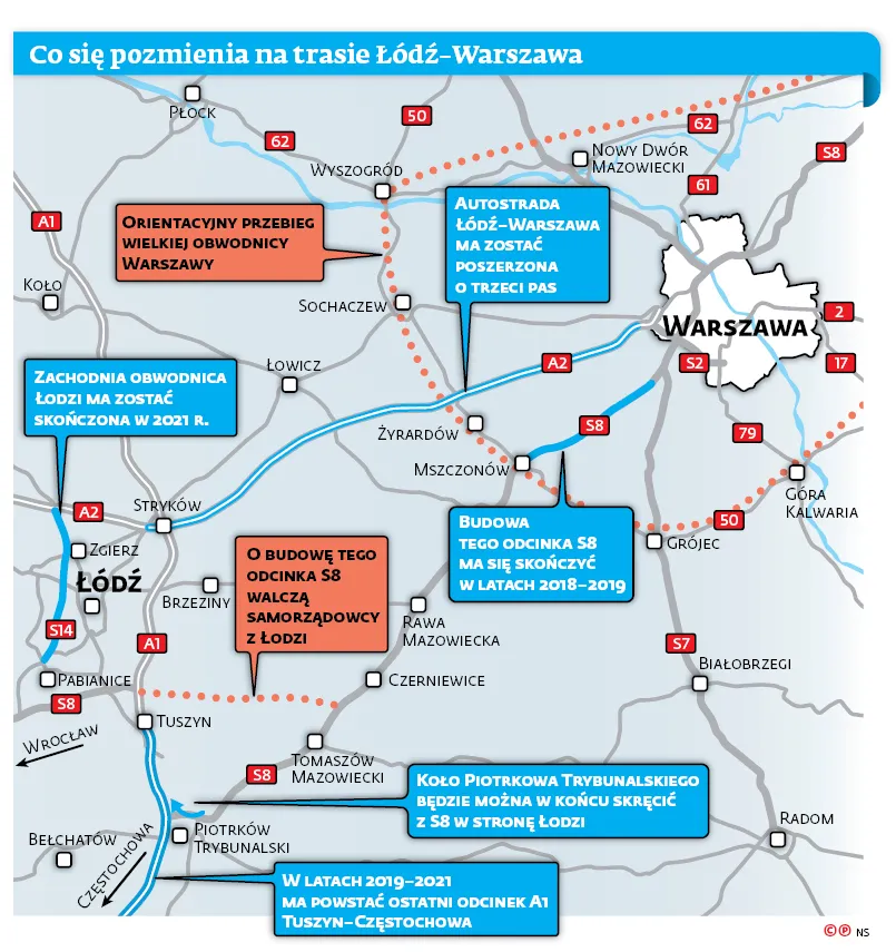 Odkorkowanie autostrady A2 i poszerzenie gierkówki. Kierowców czekają ogromne problemy