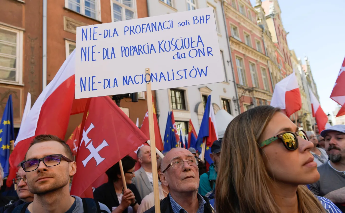 W Gdańsku manifestowano przeciwko nacjonalizmowi i faszyzmowi