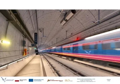 Wizualizacja tunelu pod Łodzią
