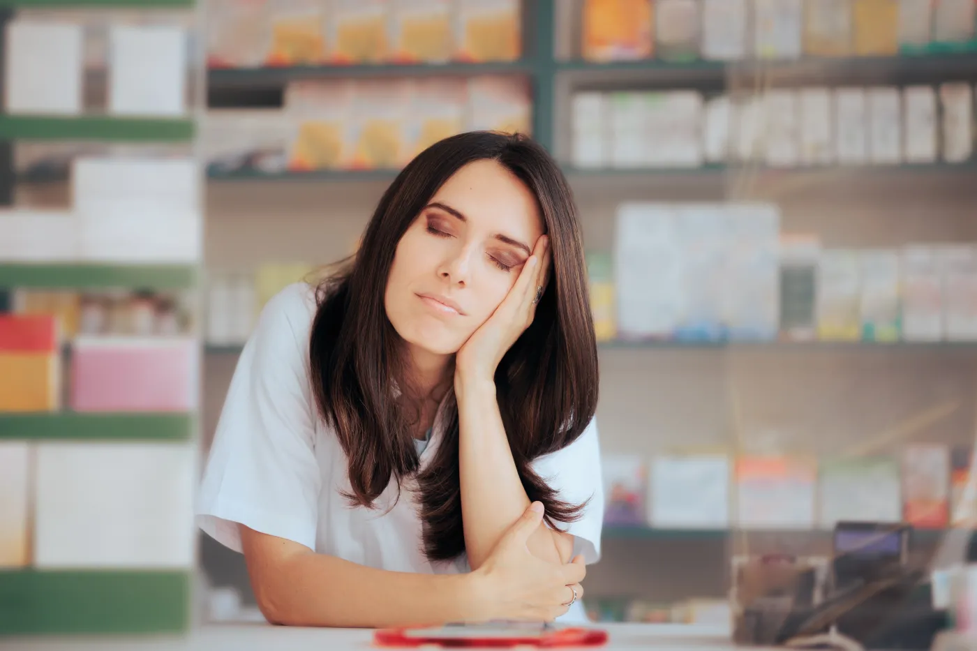Apteka dyżurująca, farmaceutka