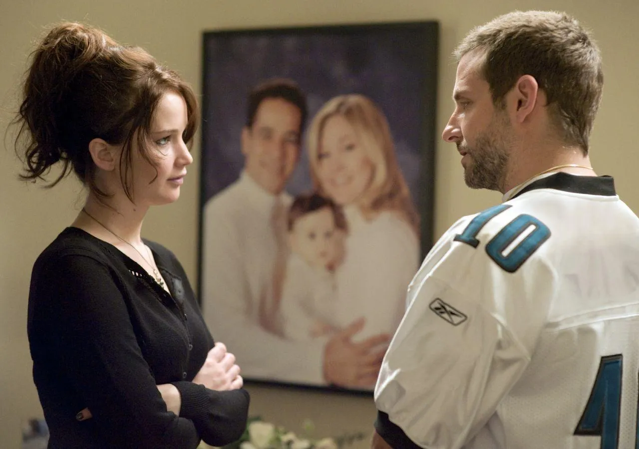 Jennifer Lawrence  i Bradley Cooper w filmie "Poradnik pozytywnego myślenia"
