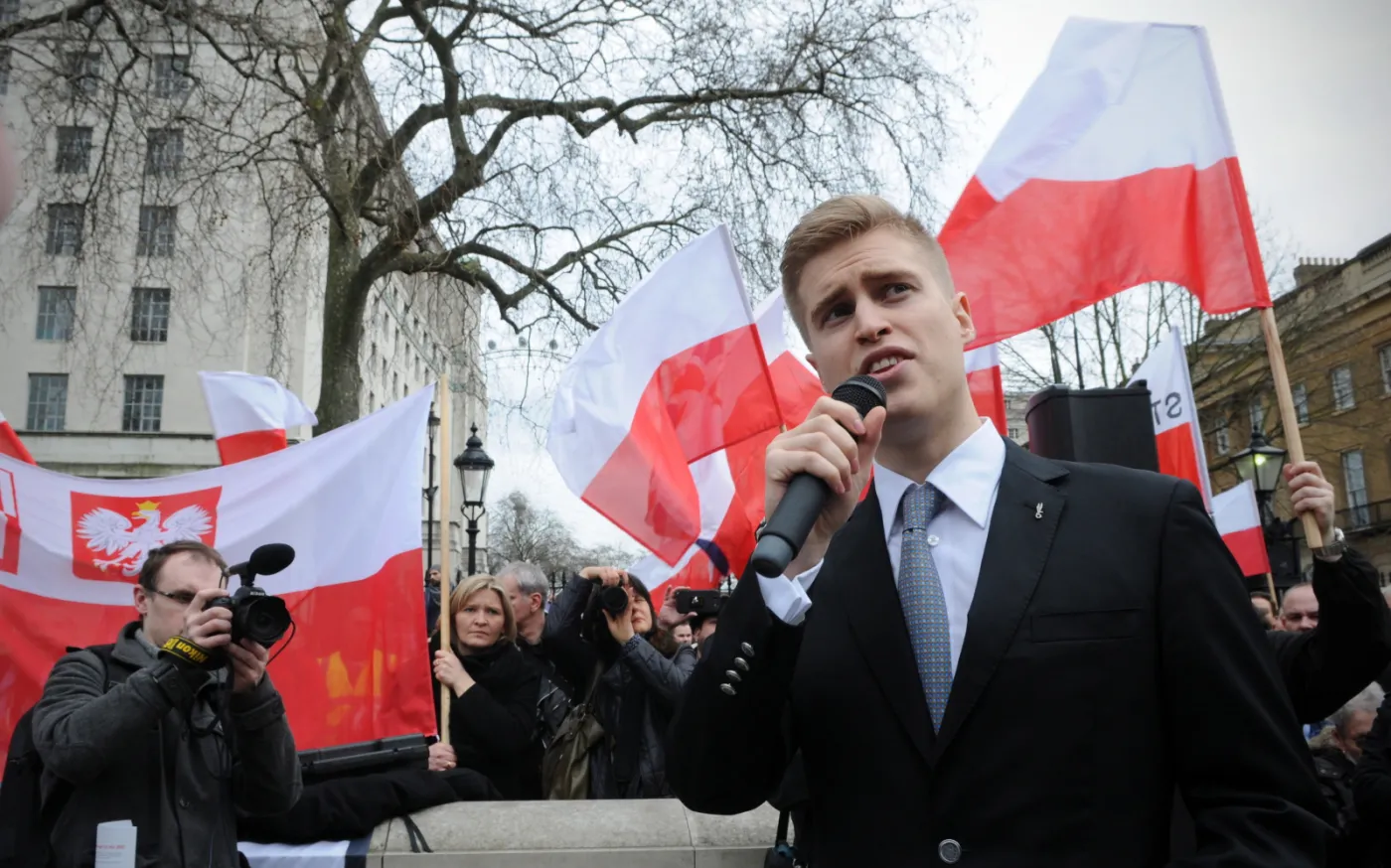 Protest przeciwko dyskryminacji i przedstawianiu Polaków żyjących w Wielkiej Brytanii 