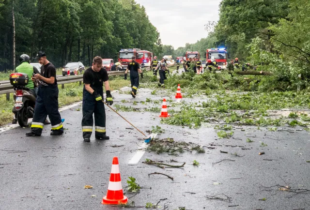 Burze i nawałnice nad Polską: 40 tysięcy gospodarstw bez prądu