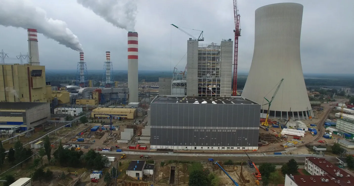 Kozienice - rozbudowa elektrowni z drona 2