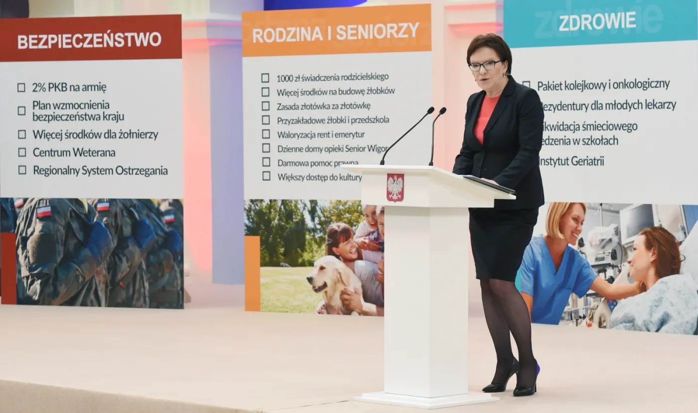 Ewa Kopacz podsumowała pracę rządu. "To był rok spełnionych obietnic"
