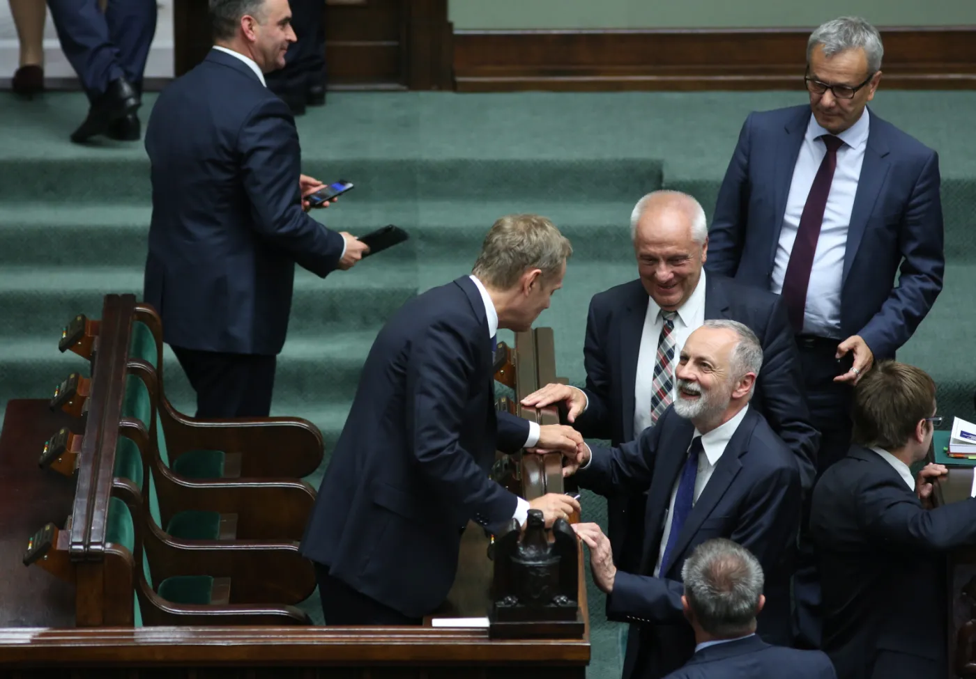 Donald Tusk z wotum zaufania. Fot.  PAP/Leszek Szymański 