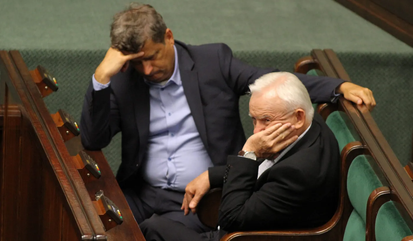 Janusz Palikot i Leszek Miller