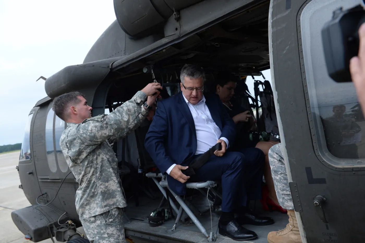 Prezydent Bronisław Komorowski w Fort Bragg 