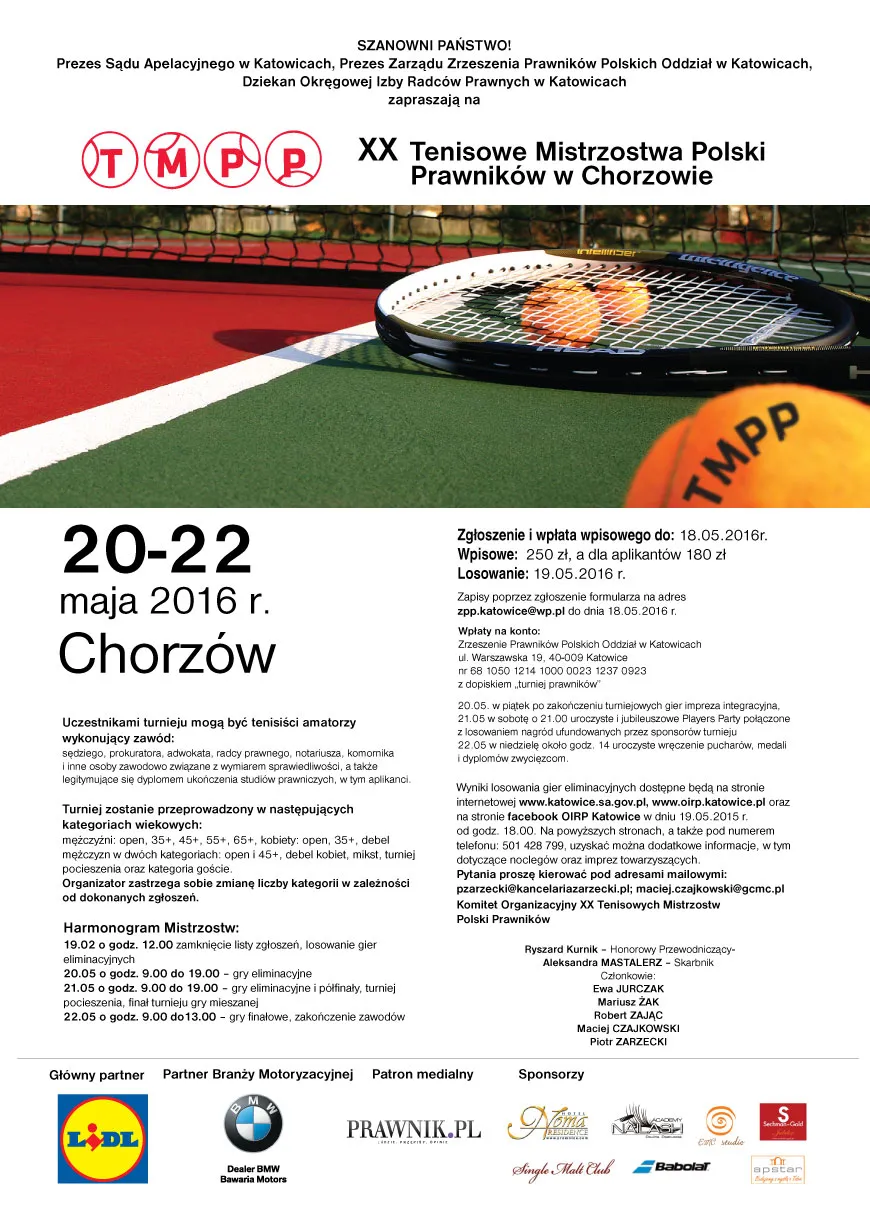 XX Tenisowe Mistrzostwa Polski Prawników