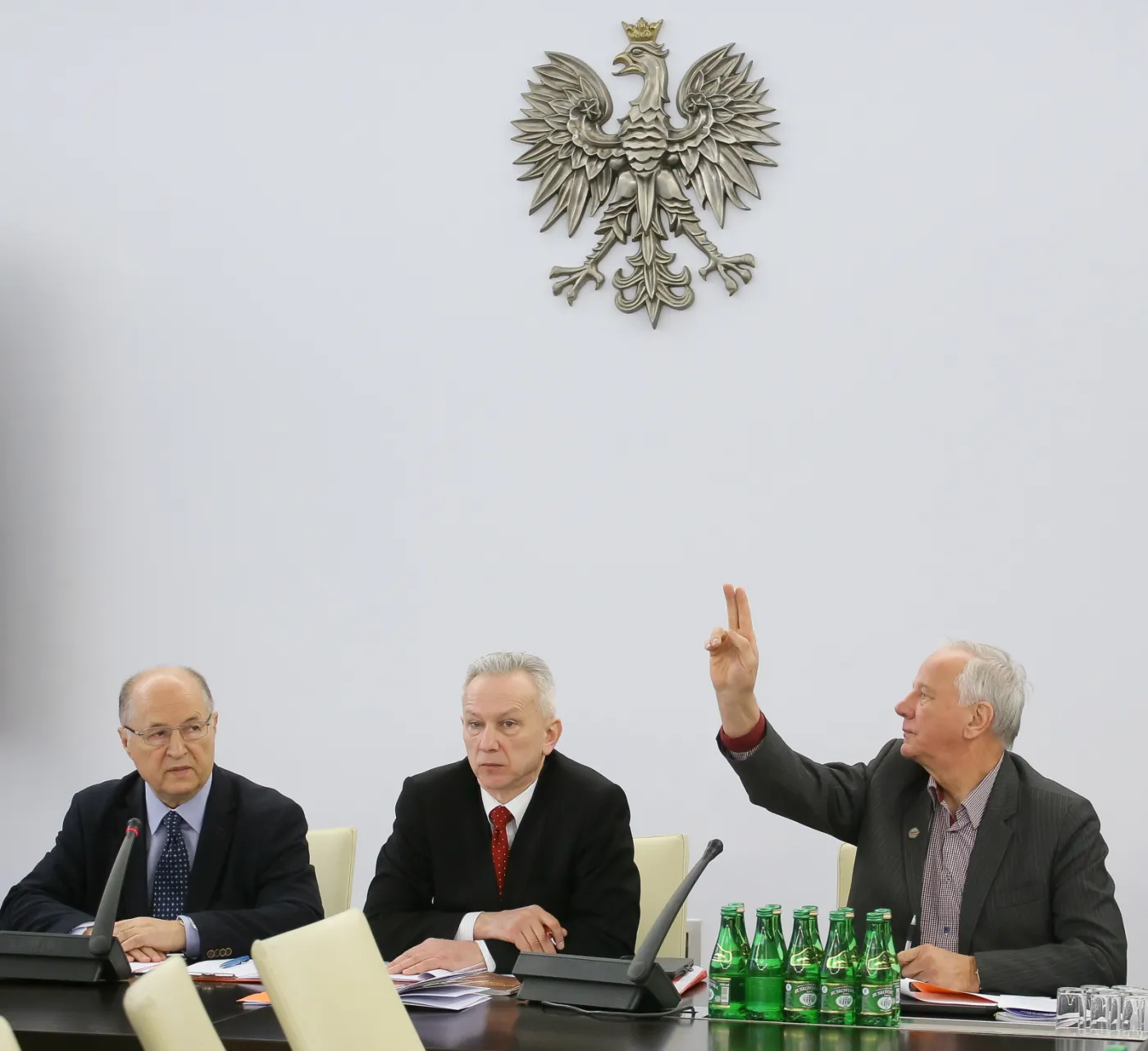 Stanisław Gogacz, senator PO Jan Rulewski i Michał Seweryński, PAP/Paweł Supernak  