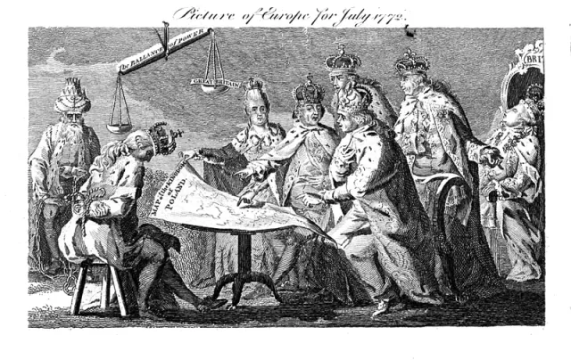 245 lat temu: 18 września 1772 r. Rosja, Austria i Prusy notyfikowały I rozbiór Rzeczypospolitej