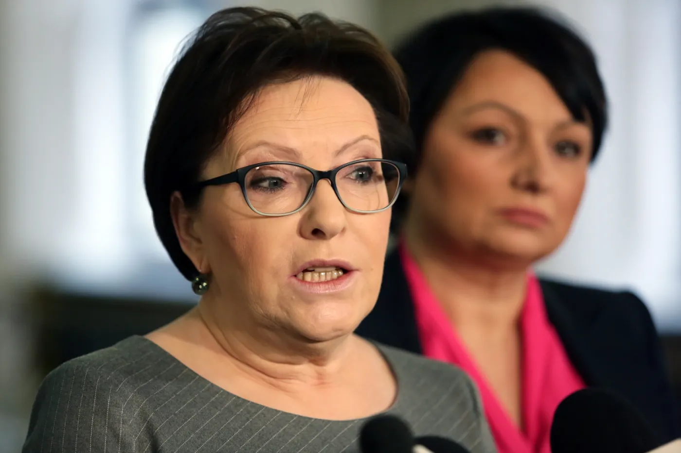 Posłanki Platformy Obywatelskiej Ewa Kopacz  i Monika Wielichowska