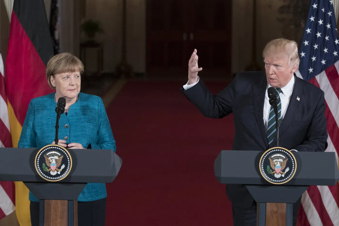 Trump spotkał się z Merkel w Białym Domu. Rozmawiali o TTIP