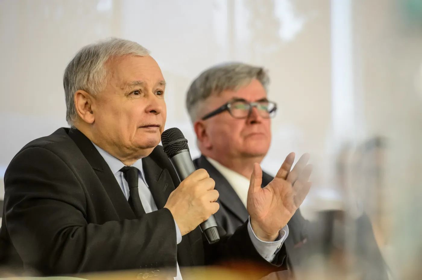 Jarosław Kaczyński podczas sesji wspomnieniowej konferencji Finanse publiczne a rozwój gospodarki - in memoriam profesor Zyta Gilowska.