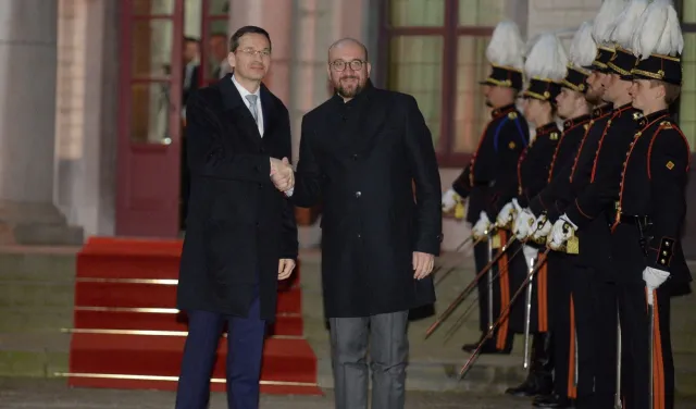 Mateusz Morawiecki spotkał się z Fransem Timmermansem