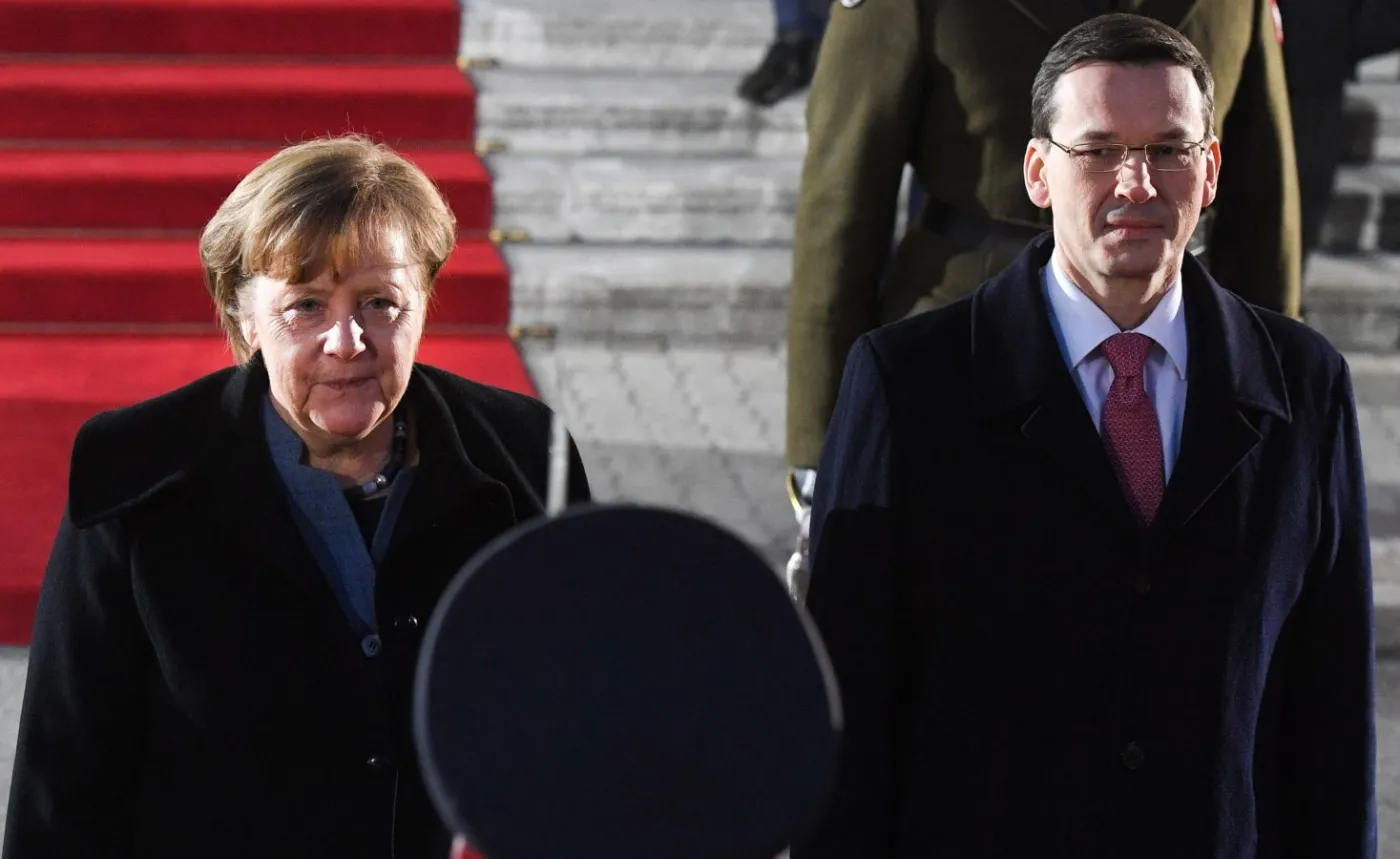 Merkel po spotkaniu z Morawieckim: Leży mi na sercu przyszłość Europy 27 państw członkowskich UE, a nie strefy euro