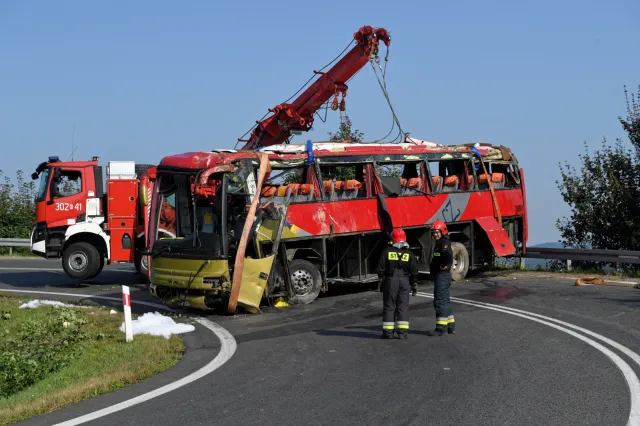 Wypadek ukraińskiego autokaru: 3 osoby zginęły, 18 rannych