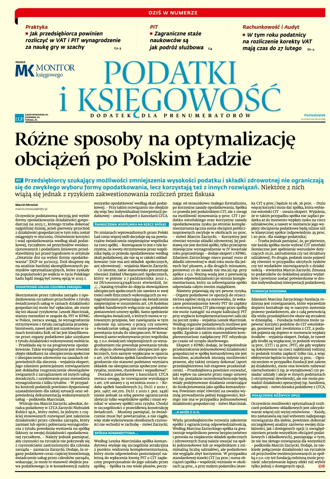 PODATKI I KSIĘGOWOŚĆ
