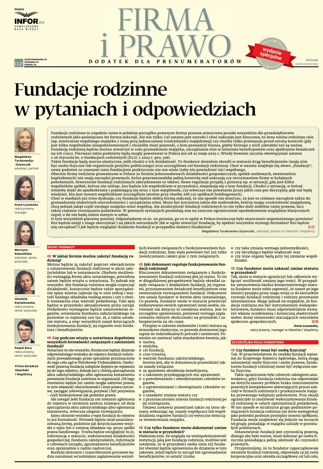 FIRMA I PRAWO - WYDANIE SPECJALNE