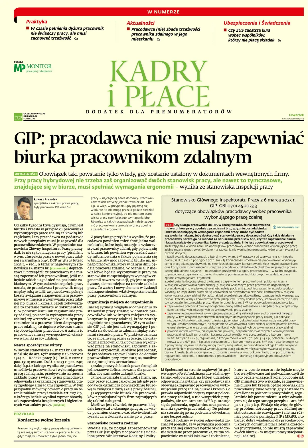 KADRY I PŁACE