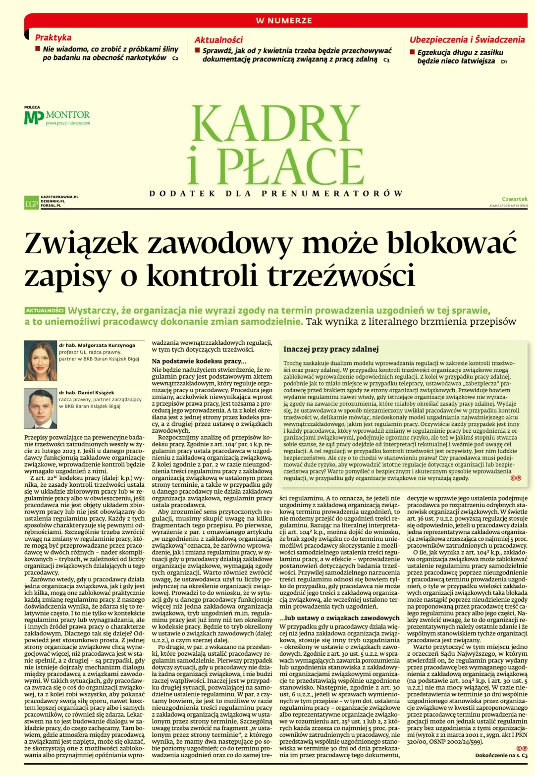 KADRY I PŁACE