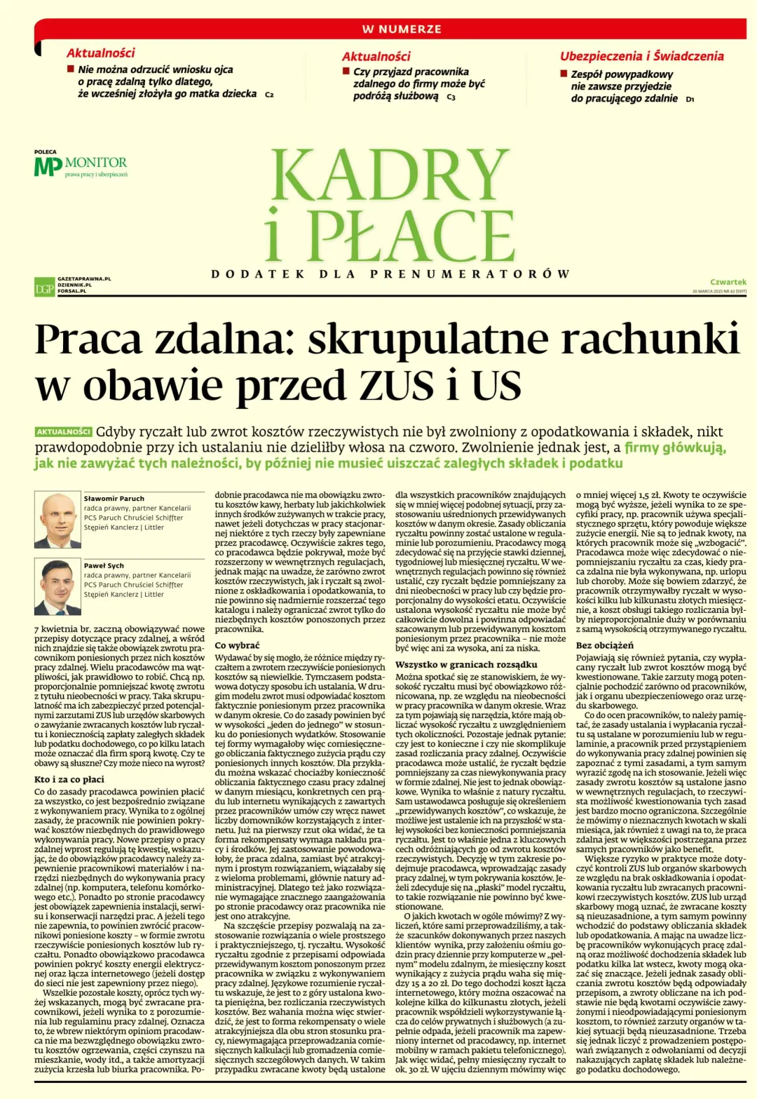 KADRY I PŁACE