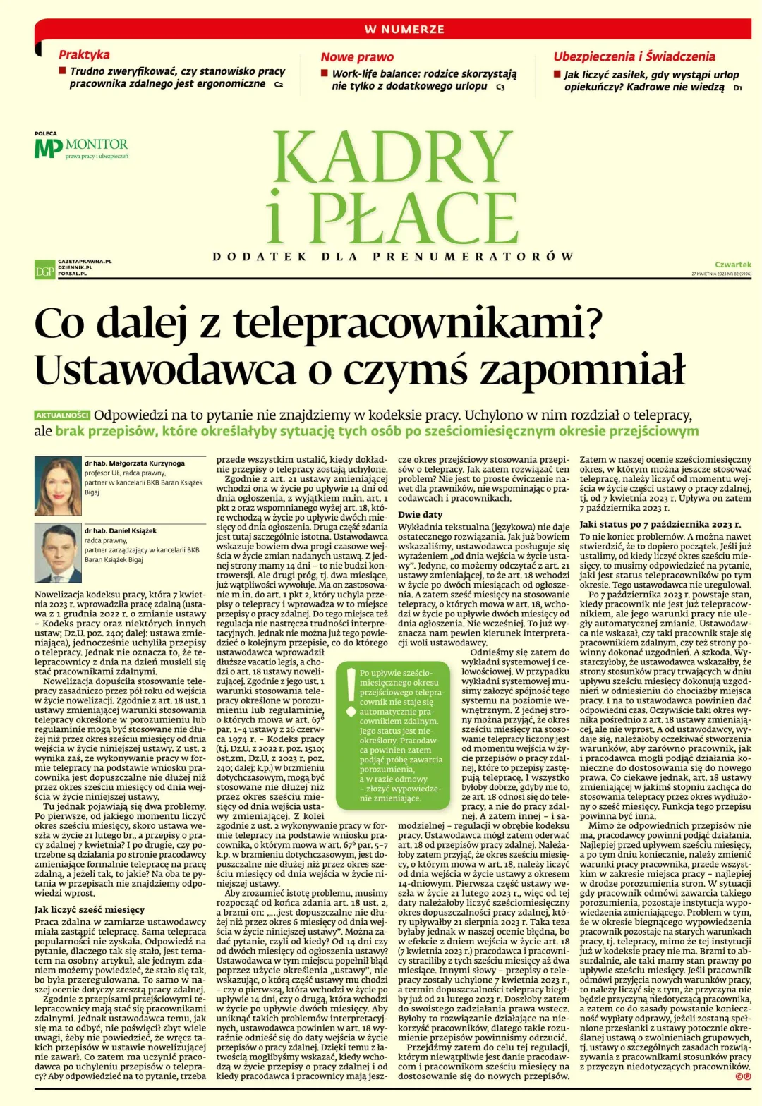 KADRY I PŁACE
