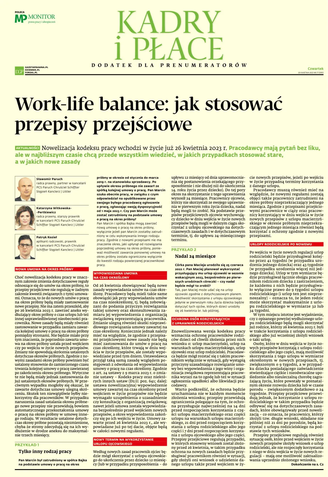 KADRY I PŁACE