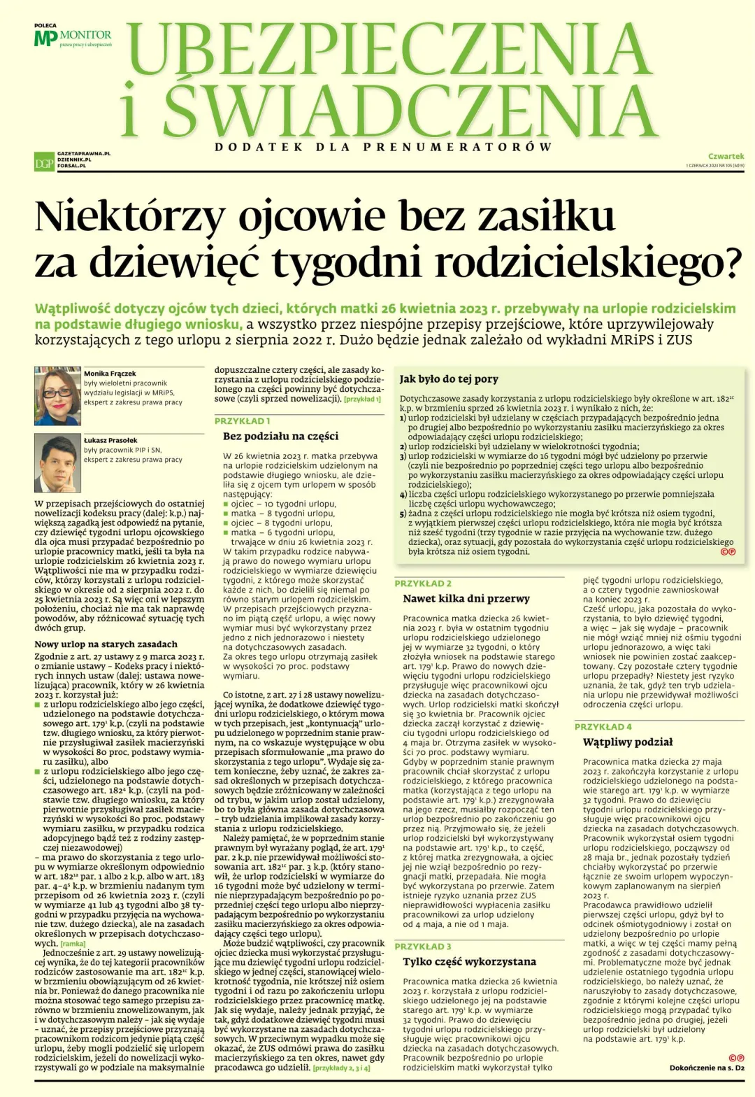 UBEZPIECZENIA I ŚWIADCZENIA