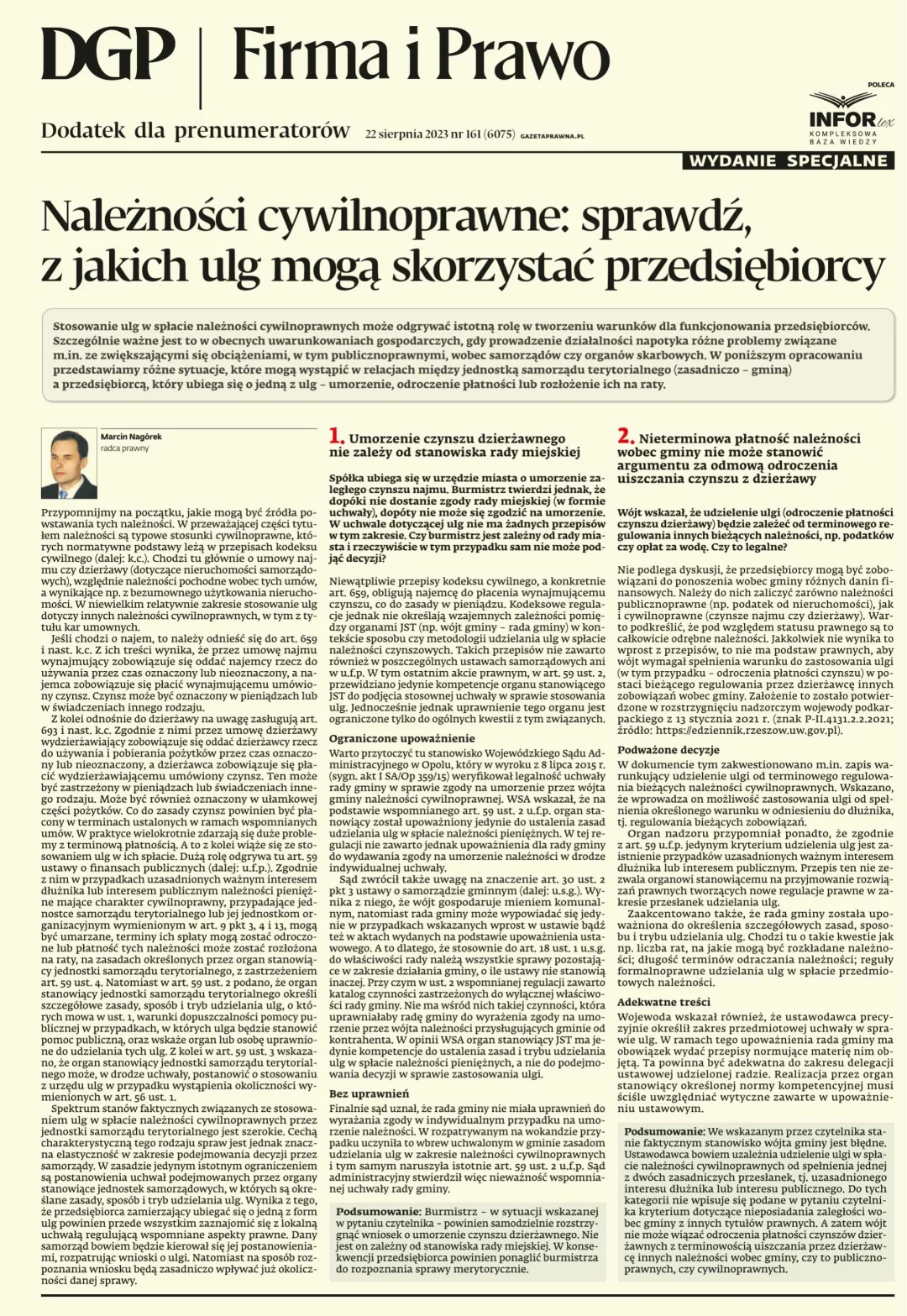 FIRMA I PRAWO - WYDANIE SPECJALNE