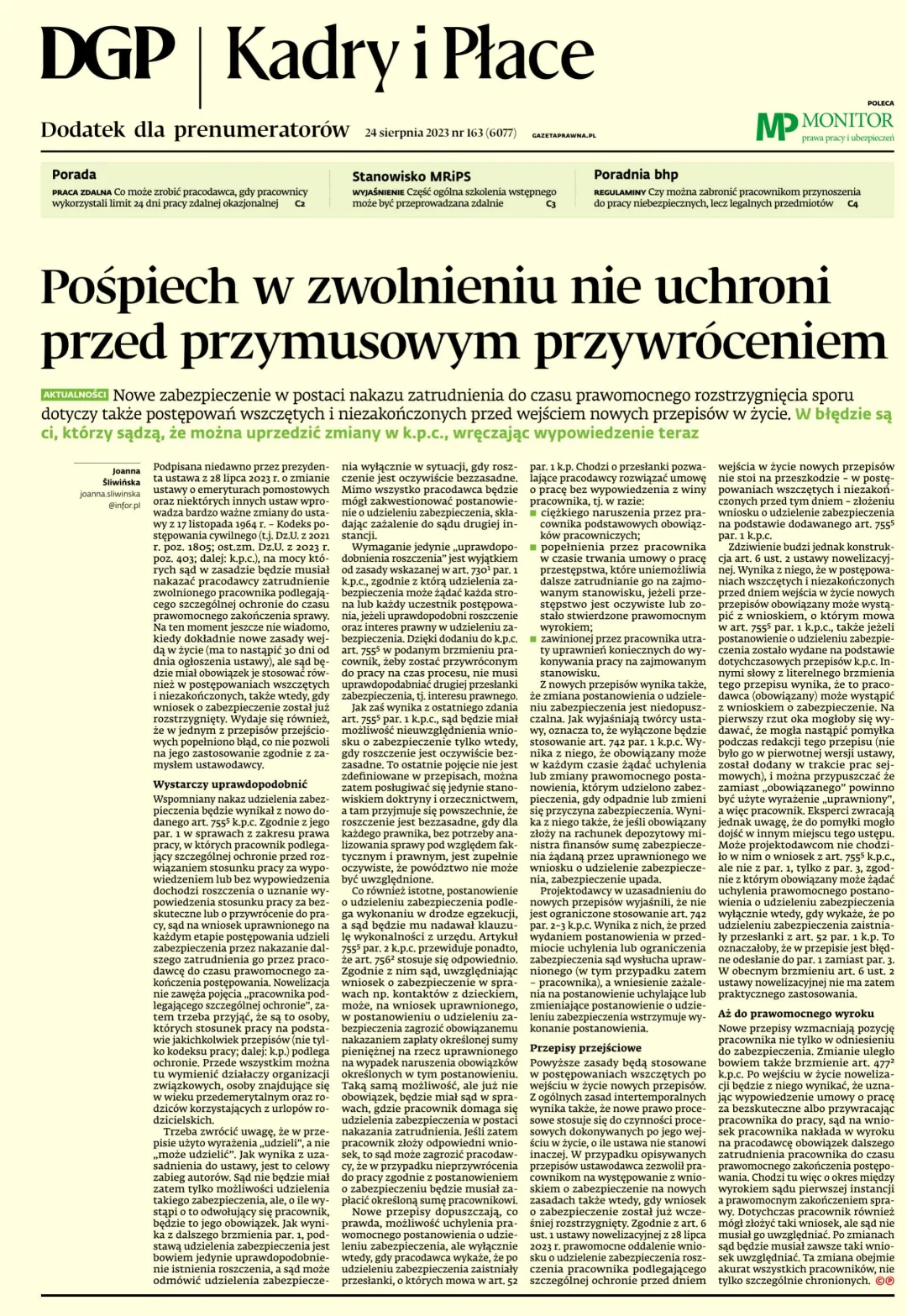 KADRY I PŁACE