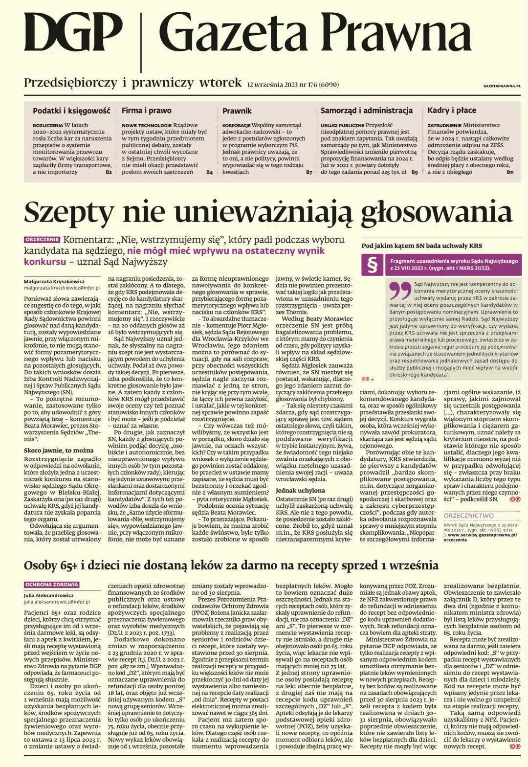 PIERWSZA STRONA GP