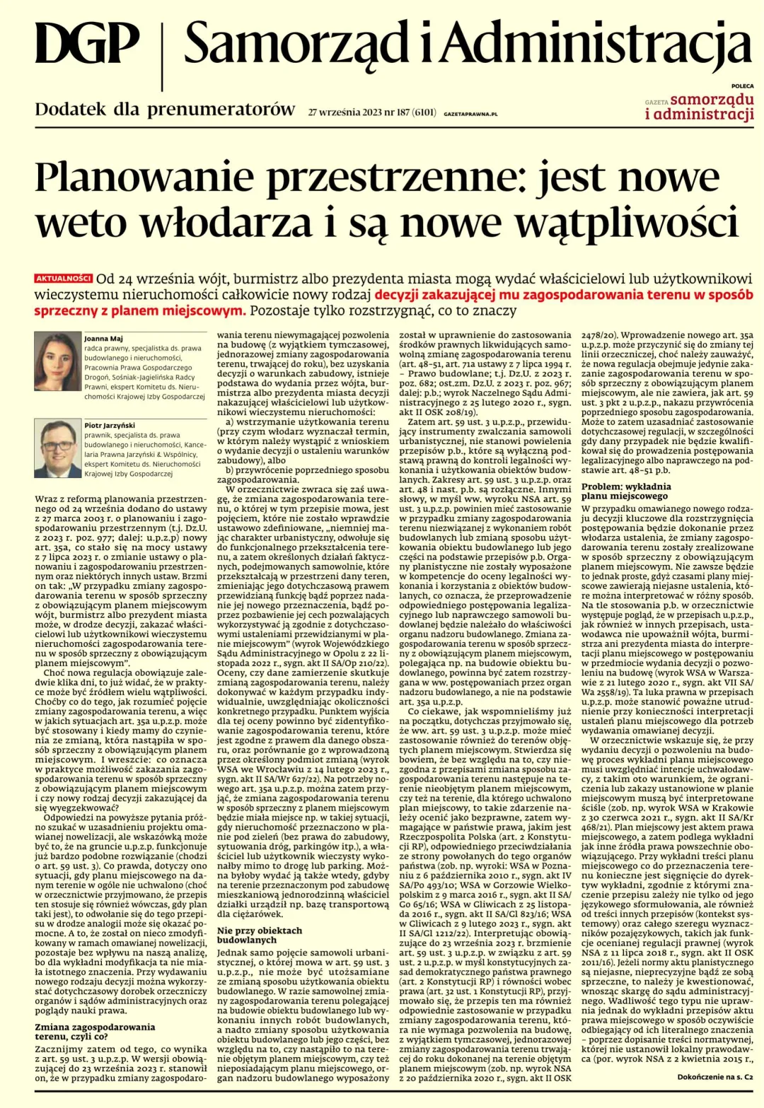 SAMORZĄD I ADMINISTRACJA