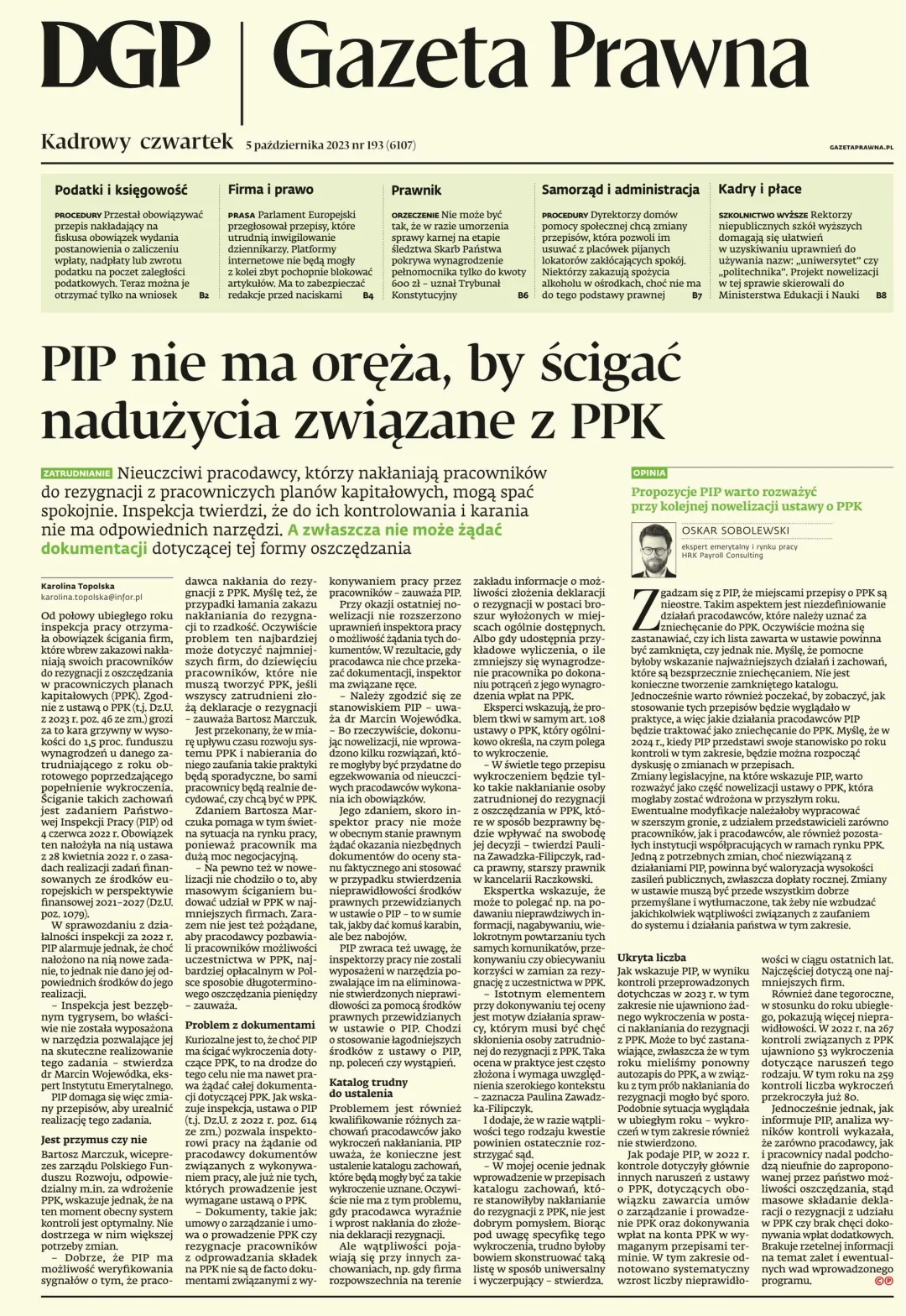 PIERWSZA STRONA DGP