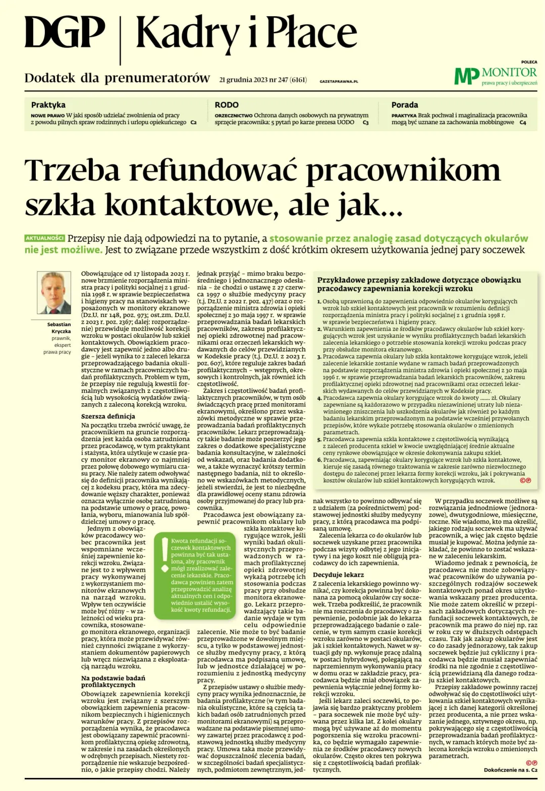 KADRY I PŁACE