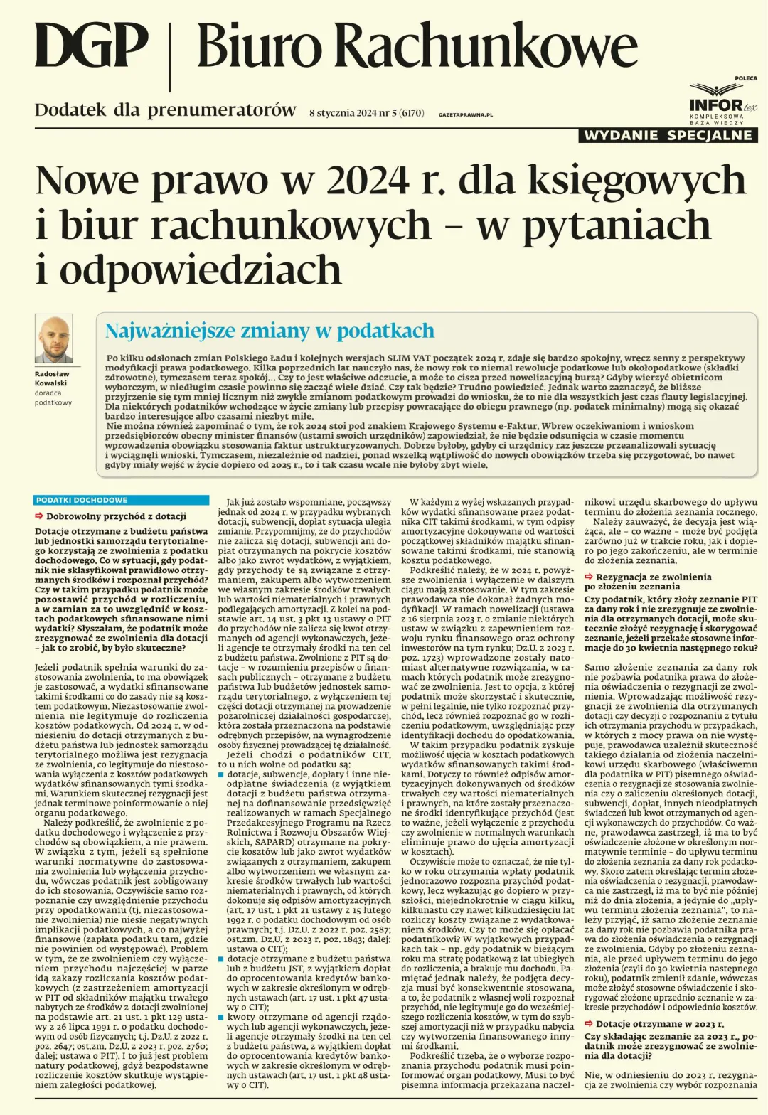 BIURO RACHUNKOWE - WYDANIE SPECJALNE
