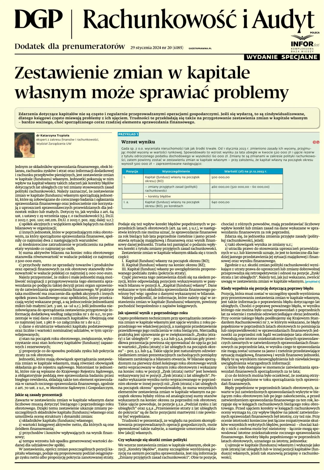 RACHUNKOWOŚĆ I AUDYT - WYDANIE SPECJALNE
