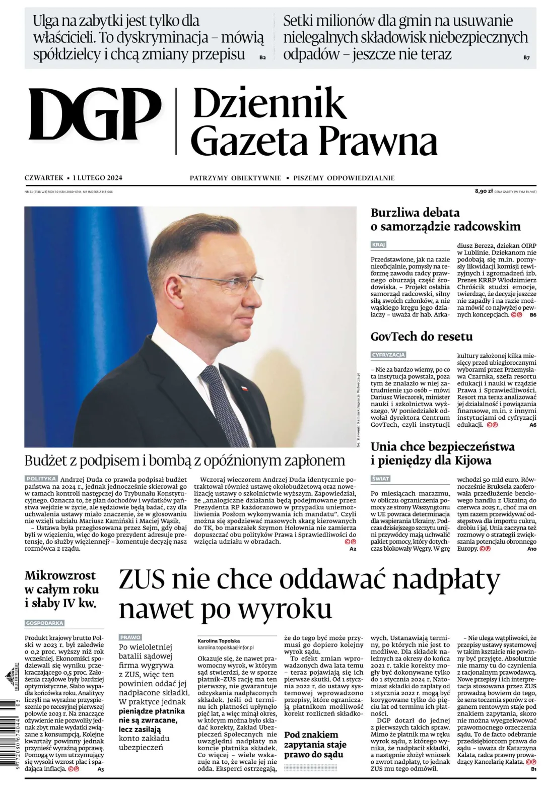 PIERWSZA STRONA DGP