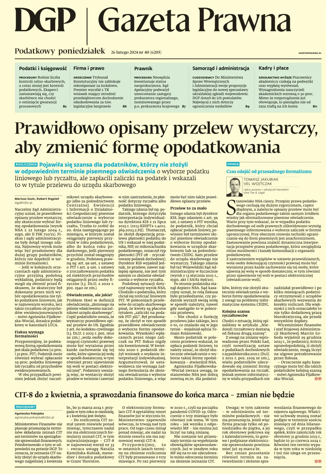 PIERWSZA STRONA DGP