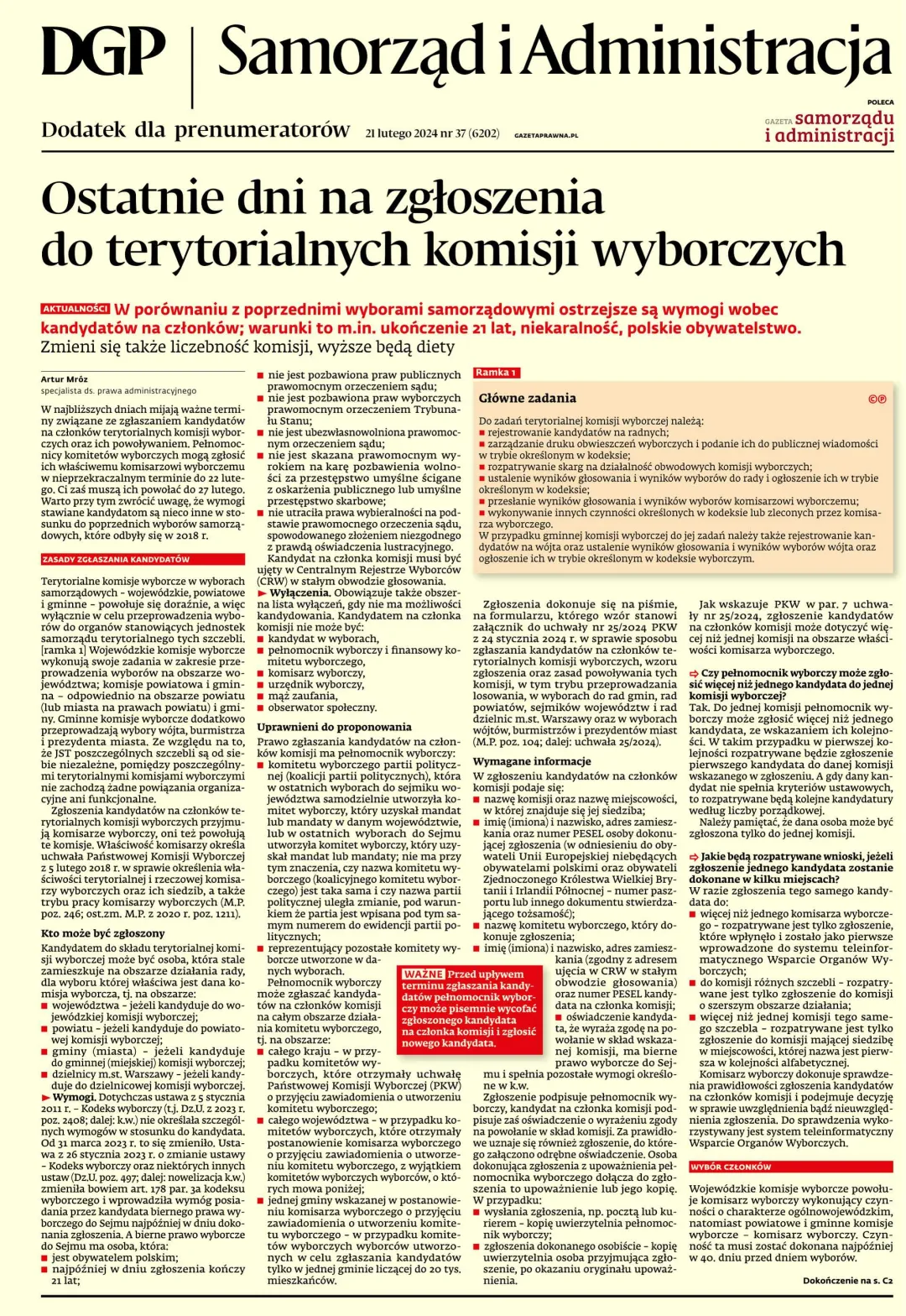 SAMORZĄD I ADMINISTRACJA