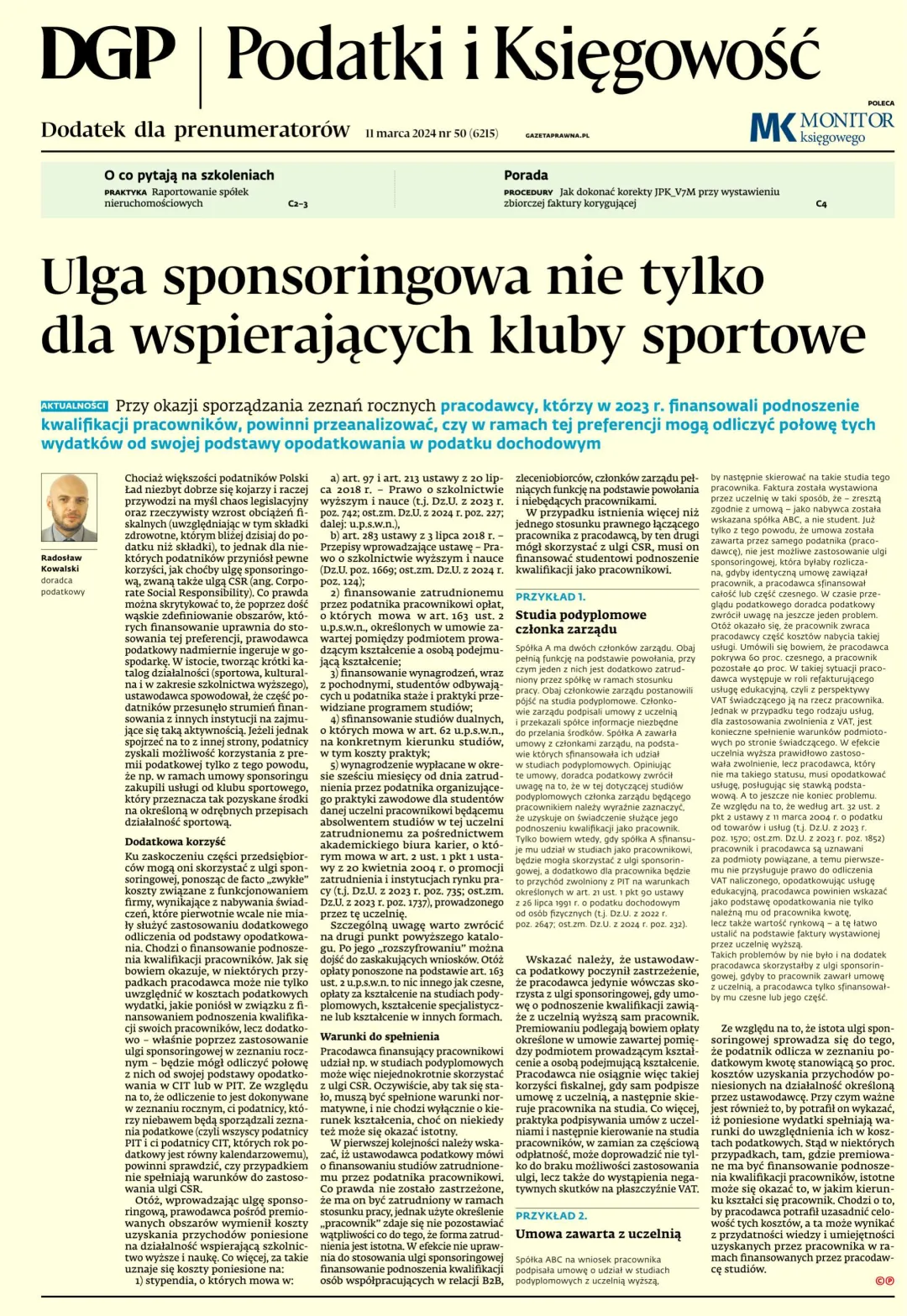 PODATKI I KSIĘGOWOŚĆ