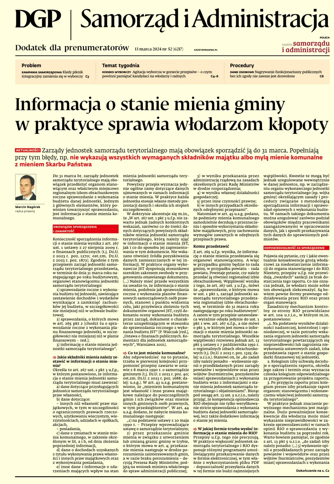 SAMORZĄD I ADMINISTRACJA