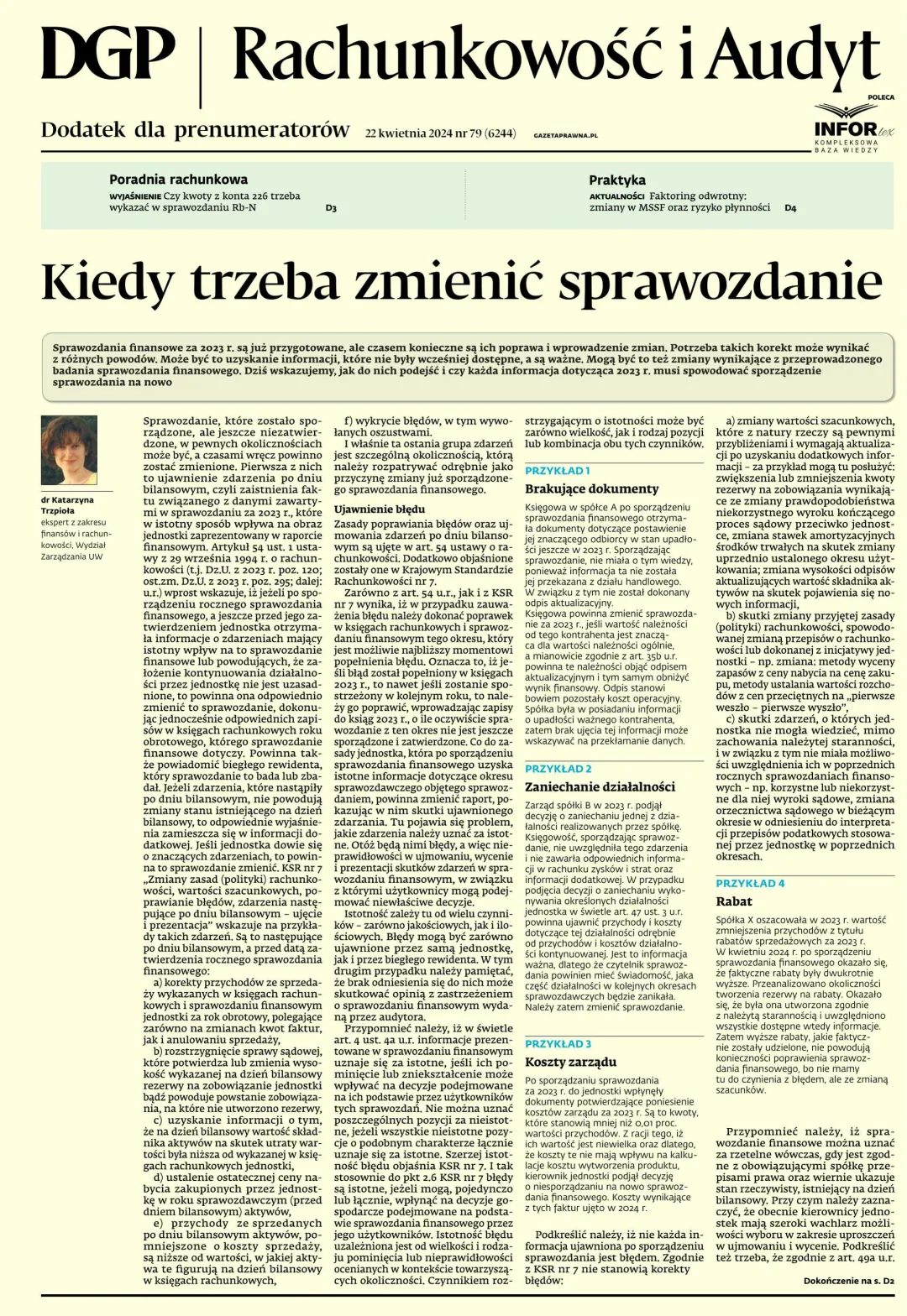 RACHUNKOWOŚĆ I AUDYT