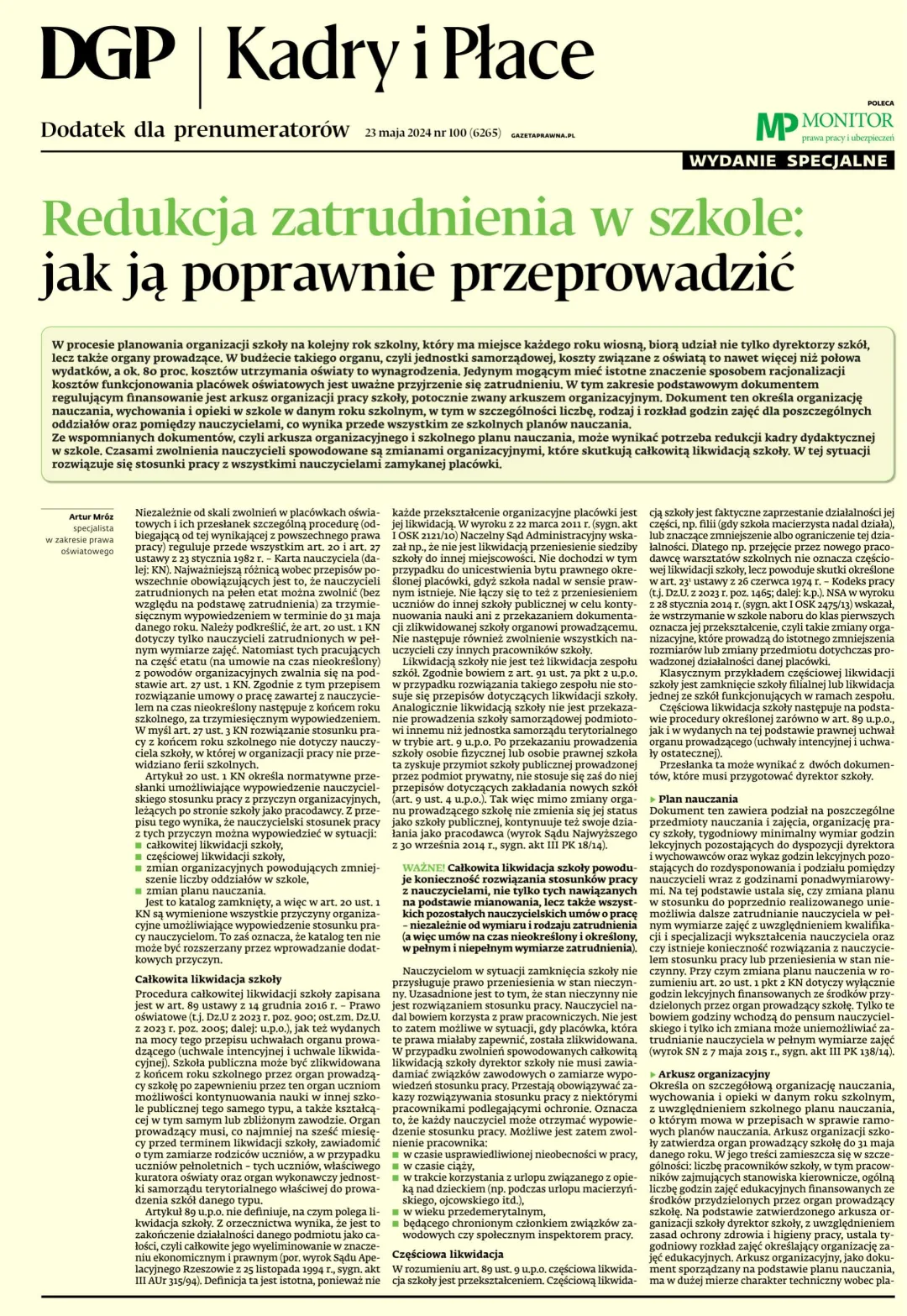 KADRY I PŁACE - WYDANE SPECJALNE